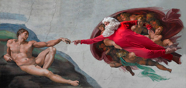 Микеланджело. "Сотворение Адама", 1511