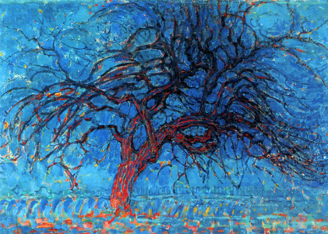 Пит Мондриан. "Красное дерево", 1910