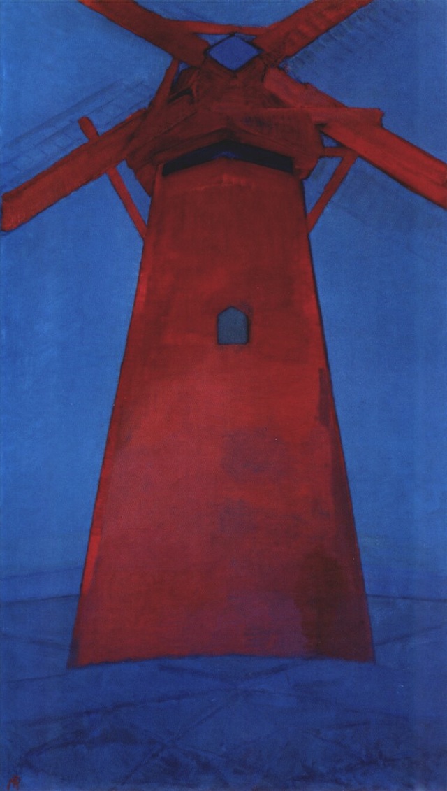 Пит Мондриан. "Красная мельница", 1911
