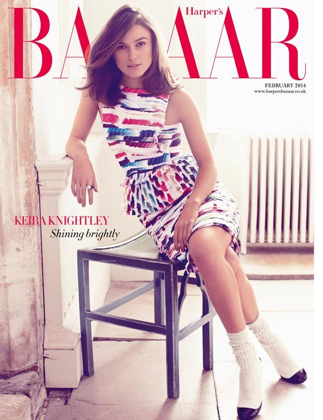 Кира Найтли на обложке британского Harper’s Bazaar (фото 1)