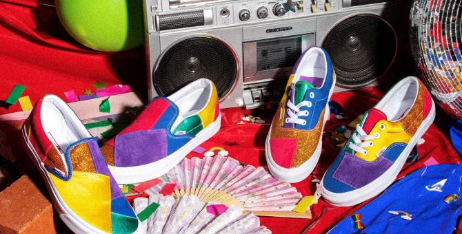 Vans old school store pride