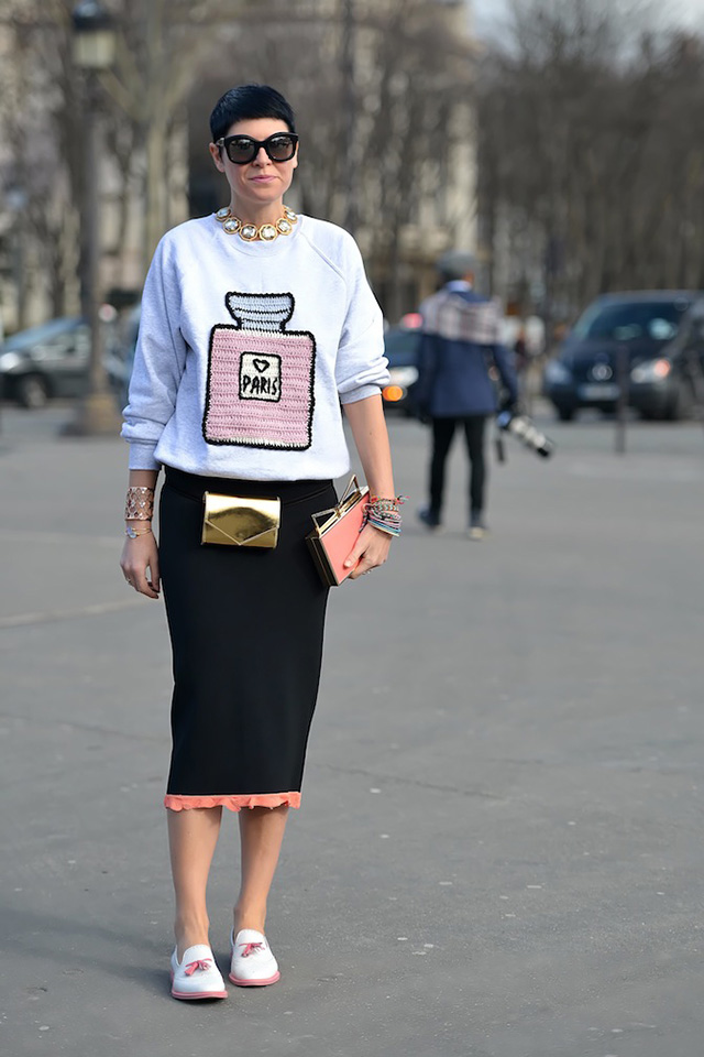 Неделя моды в Париже A/W 2014: street style. Часть VII (фото 15)