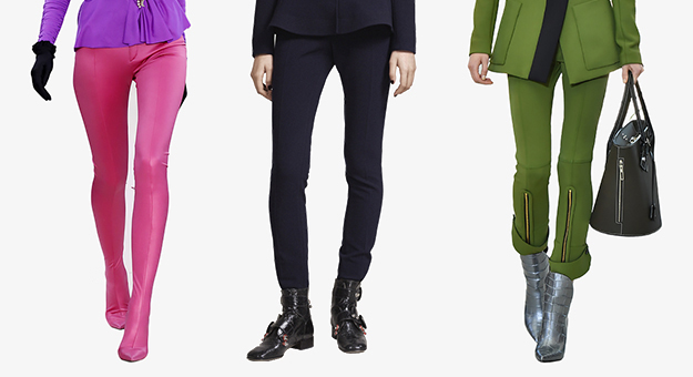 Идеи стильных образов с узкими брюками на предстоящую осень