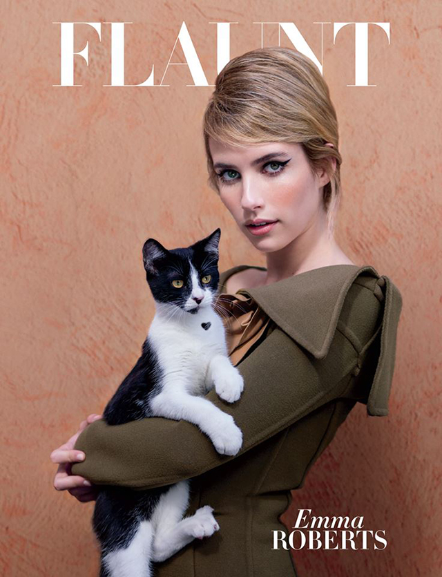 Кошкин дом: "кошачьи" обложки нового выпуска Flaunt (фото 1)