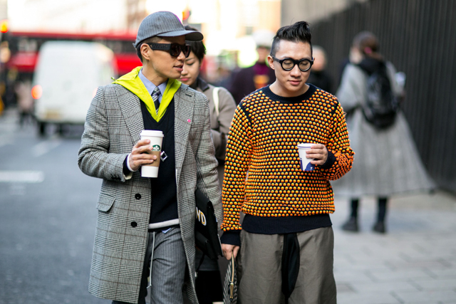 Мужская неделя моды в Лондоне F/W 2015: street style. День первый (фото 12)