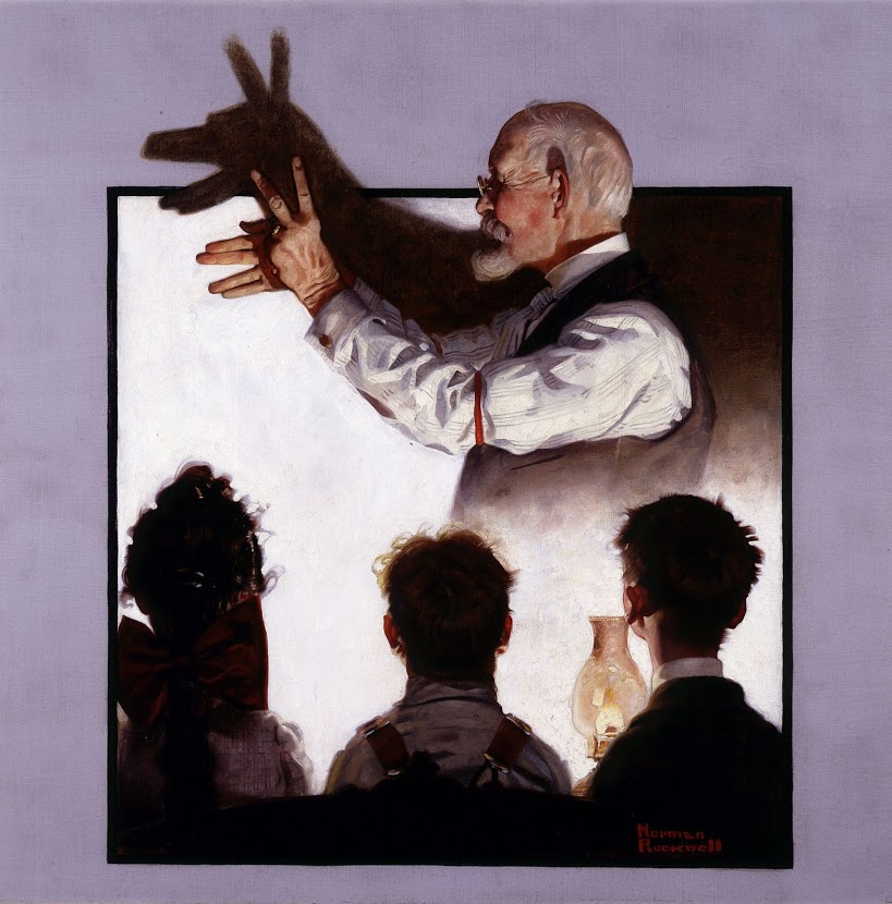 Норман Роквелл. Shadow Artist, 1920
