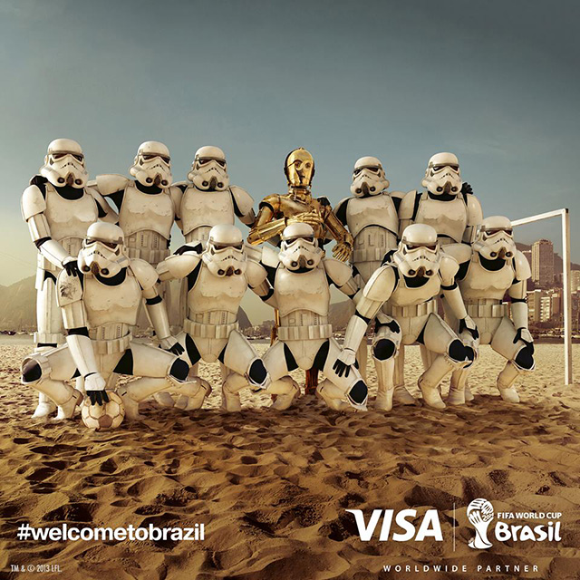 "Симпсоны" и "Звездные войны" в поддержку FIFA в Бразилии (фото 1)