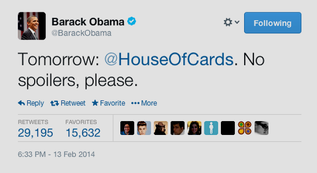Барак Обама о "Карточном домике": "Без спойлеров, пожалуйста" (фото 1)