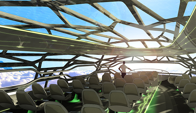 Массажные кресла и панорамные окна: Airbus представил самолеты будущего (фото 1)