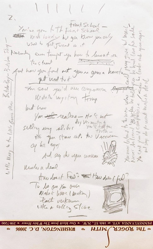 Рукопись Боба Дилана выставлена на торги (фото 2)