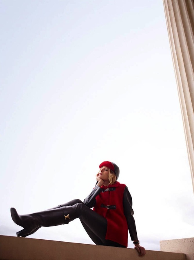 Дри Хэмингуэй в лукбуке Louis Vuitton pre-fall (фото 8)