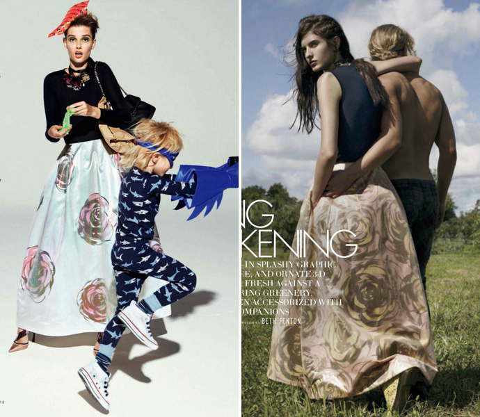 Elle Italia, апрель 2013, и Elle US, март 2013