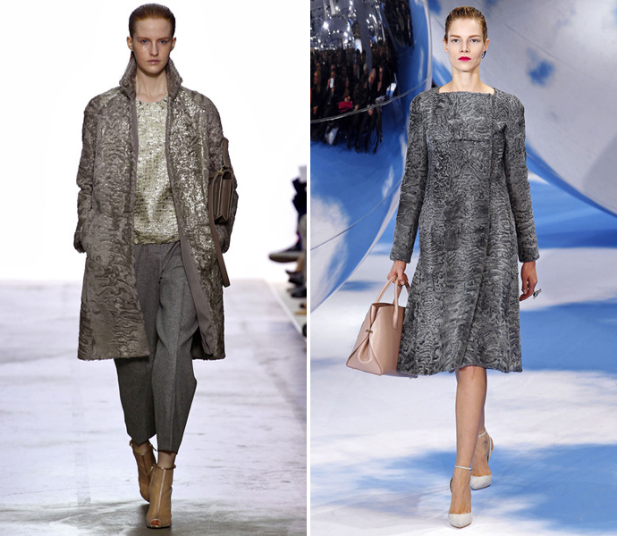 Каракуль: Giambattista Valli и Dior осень-зима 2013/14