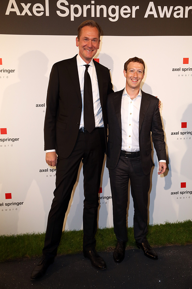 Марк Цукерберг получил награду Axel Springer Award — 2016 (фото 1)