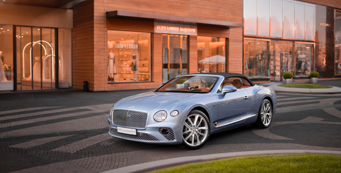 Continental gt v8 Convertible фиолетовая