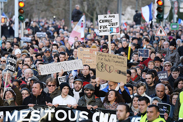 #JeSuisCharlie: Марш мира в 25 фотографиях (фото 2)
