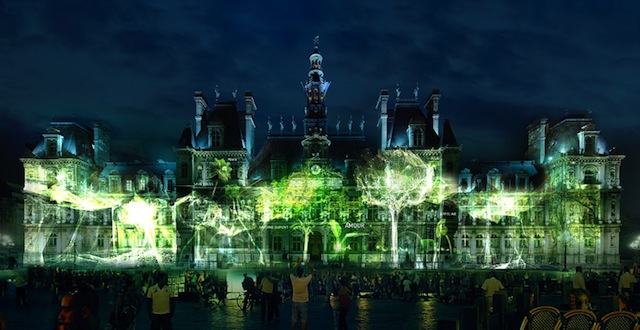 3D проекции деревьев на парижских памятниках архитектуры (фото 3)