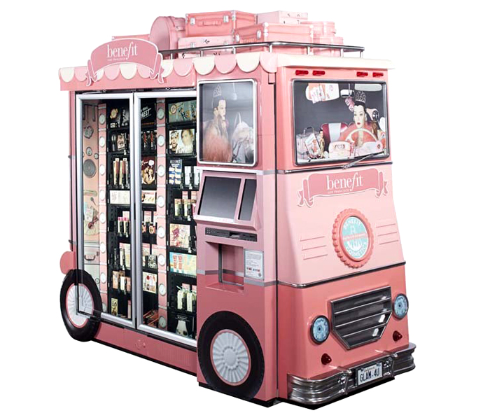 Benefit's Glam Up and Away airport kiosk-1