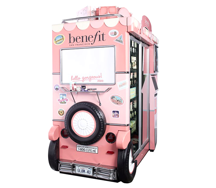 Benefit's Glam Up and Away airport kiosk-2