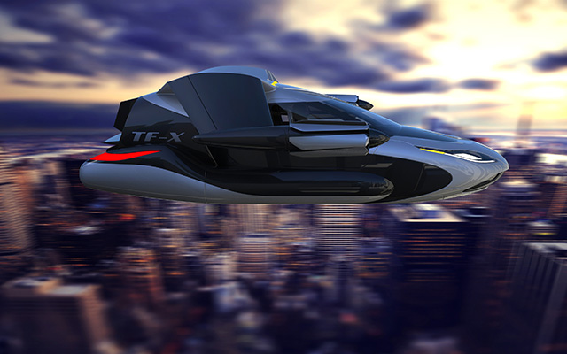Назад в будущее: представлен концепт летающего автомобиля (фото 3)