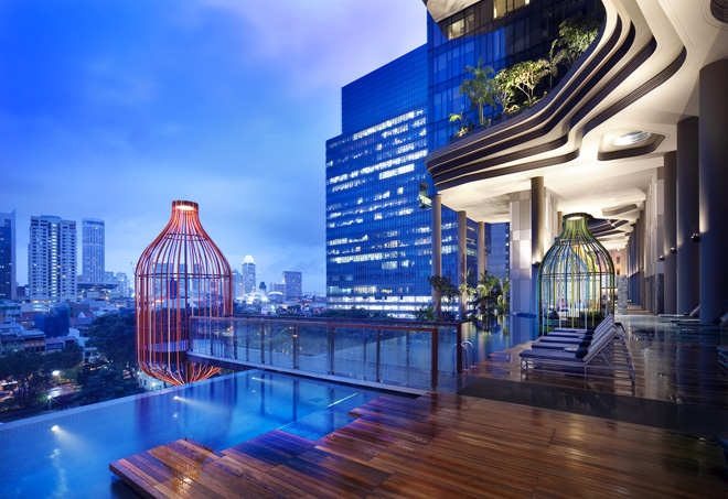 Чудеса дизайна: Отель Parkroyal в сердце Сингапура (фото 9)
