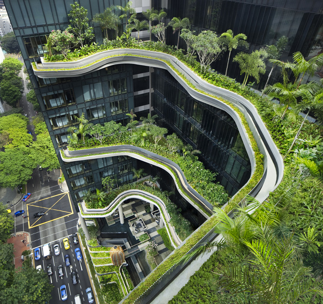 Чудеса дизайна: Отель Parkroyal в сердце Сингапура (фото 16)