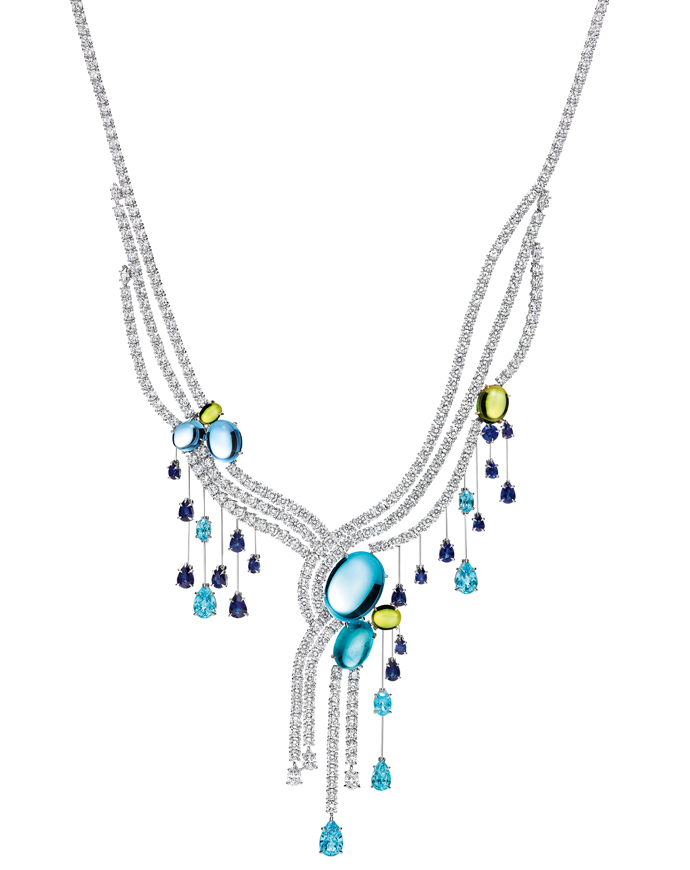 Water Collection Cabachon Fall Necklace
