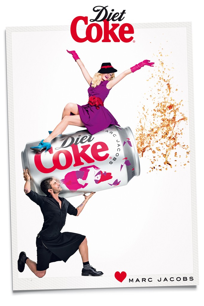Марк Джейкобс и Гинта Лапина в кампании Diet Coke (фото 2)