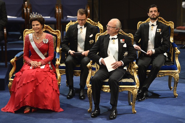 Королева Швеции Сильвия, принц Даниэль, Король Швеции Карл XVI Густав и принц Карл Филипп
