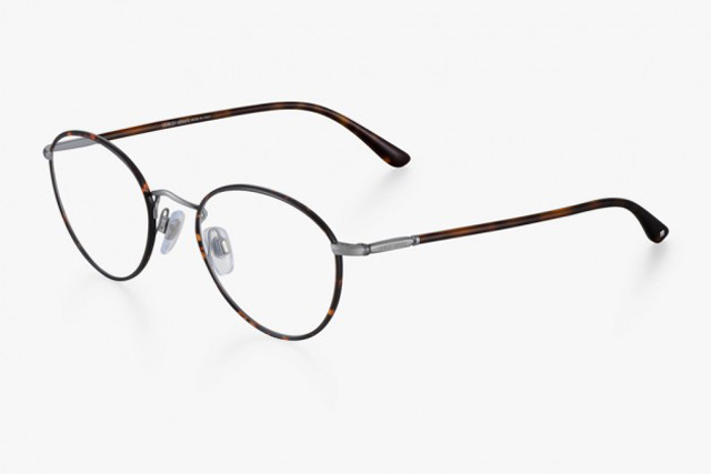 giorgio armani titanium frames