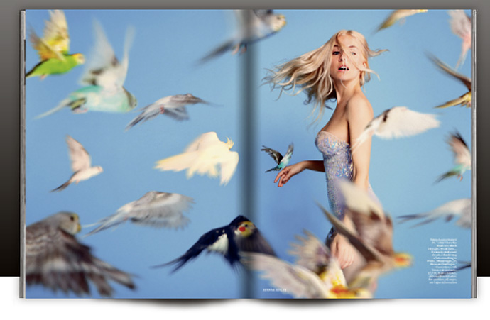 Сиенна Миллер на обложке Vogue UK (фото 1)