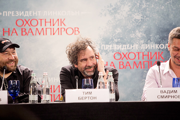 Тимур Бекмамбетов и Тим Бертон в Москве (фото 1)