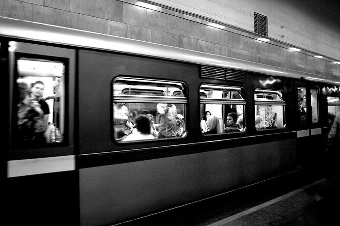 Габриэль Гарсиа Маркес в московском метро (фото 1)