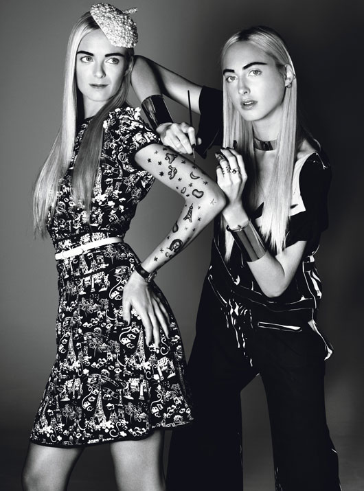 Сестры знаменитостей в W Magazine (фото 4)