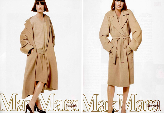 Классика всегда в моде: рекламная кампания культовых пальто Max Mara | TDaily | Дзен