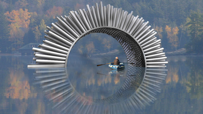 Ветряная скульптура Люка Джерема в Лондоне (фото 5)
