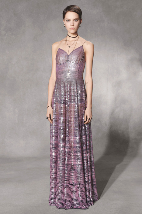 christian dior pink sequin dress