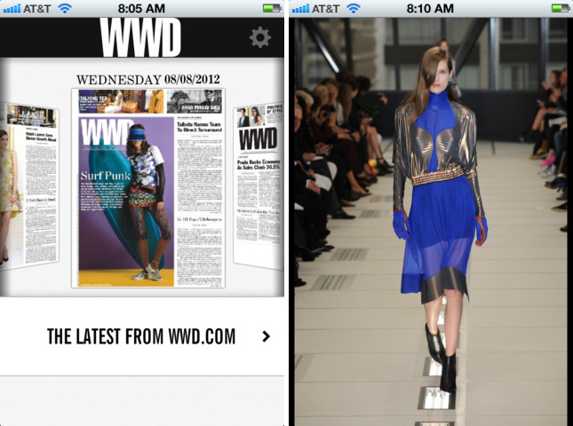 Women's Wear Daily запускает приложение для iPhone (фото 1)