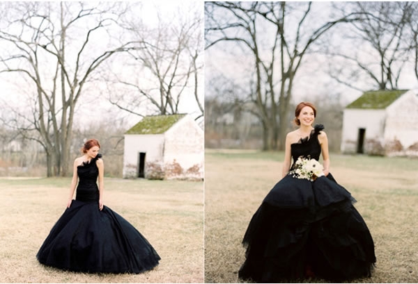 Черные подвенечные платья Vera Wang (фото 1)