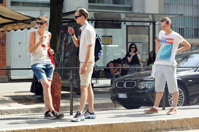 Неделя мужской моды в Милане: Streetstyle. Часть 2 (фото 4)