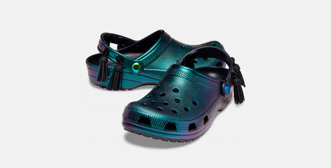 Dark hot sale teal crocs