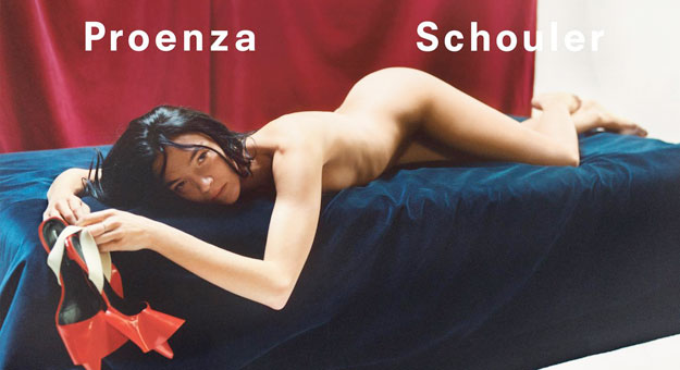 Обнаженная Мариякарла Босконо снялась в кампании Proenza Schouler