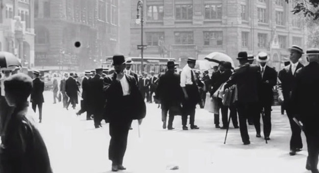MoMA выложил архивное видео 1911 года с прогулкой по Нью-Йорку
