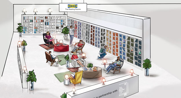 В лондонском магазине IKEA появятся читальные залы с книгами из лонг-листа Букеровской премии