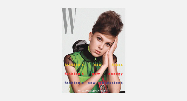 Милли Бобби Браун примеряет ретро-лук на обложке нового номера W