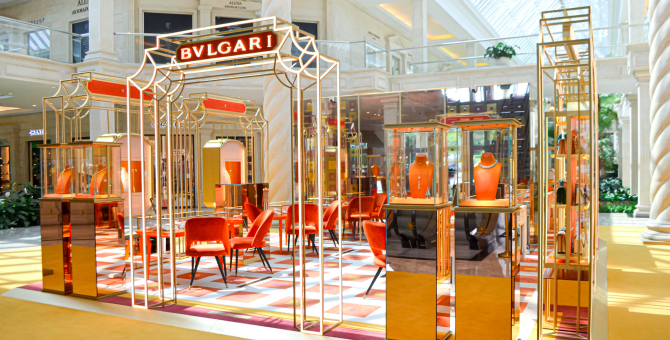 Bvlgari открыл поп-ап-бутик в «Крокус Сити Молле»