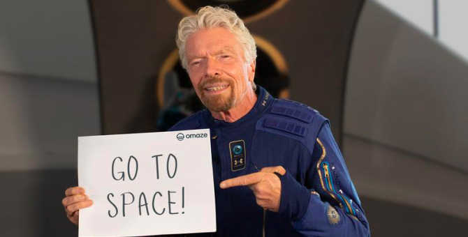 Компания Ричарда Брэнсона Virgin Galactic запустила розыгрыш полета в космос