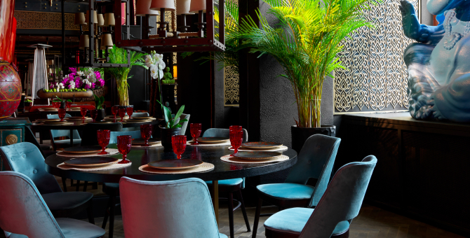 Ресторан Black Thai представил новое пространство в здании гостиницы «Украина»