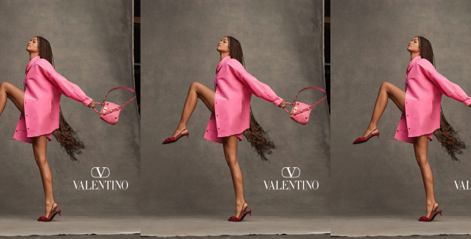 Valentino показал новые кадры и видео из кампании с участием Зендаи