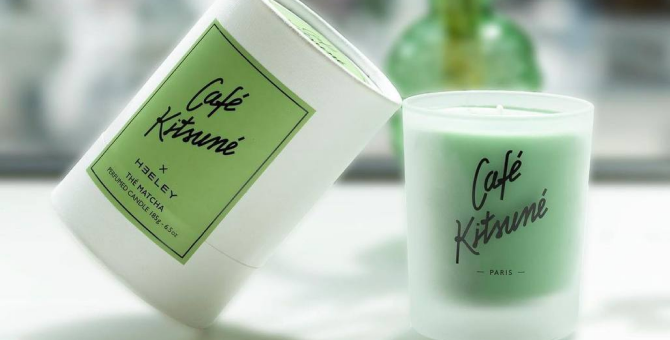 Кафе бренда Maison Kitsuné представило свечу с ароматом матчи